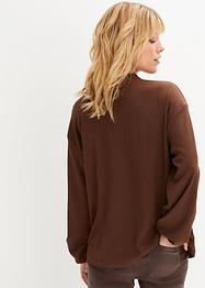 Oversize Blusenshirt in Strukturware, RAINBOW