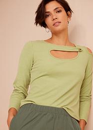 Rippshirt mit Cut-Out, RAINBOW