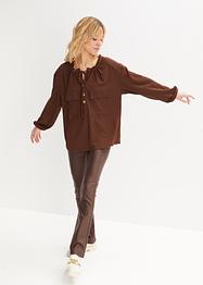 Oversize Blusenshirt in Strukturware, RAINBOW