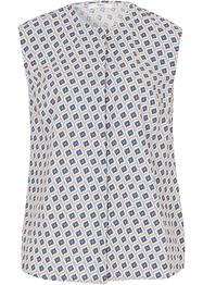 Leinen-Blusentop mit grafischem Druck, bpc bonprix collection