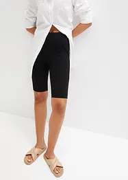 High-Waist-Radler aus Rippjersey, bonprix