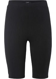 High-Waist-Radler aus Rippjersey, bonprix