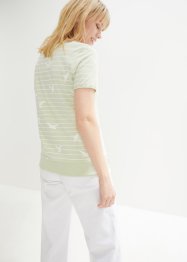 Stretch-Shirt mit Rippbündchen, bpc bonprix collection
