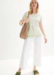 Stretch-Shirt mit Rippbündchen, bpc bonprix collection