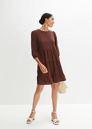 Crepe-Kleid mit Volants, BODYFLIRT