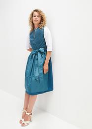 Dirndl mit Jacquardmuster und Schürze in Midilänge (2-tlg.Set), bpc bonprix collection