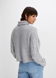Strickpullover mit Zopfmuster, RAINBOW