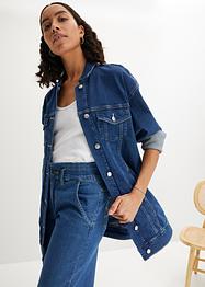 Stretch-Jeansjacke aus Bio-Baumwolle, Oversized, John Baner JEANSWEAR