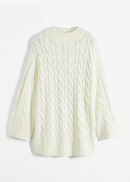 Oversized Pullover mit Zopfmuster, RAINBOW