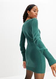 Kurzes Strickkleid mit Cable Knit und Cut-Out, RAINBOW