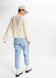Pullover mit Spitzendetail, RAINBOW