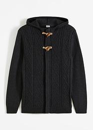 Strickjacke mit Zopfmuster, John Baner JEANSWEAR
