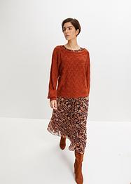 Pullover mit Zopfmuster, RAINBOW
