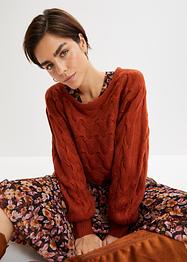 Pullover mit Zopfmuster, RAINBOW