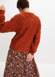 Pullover mit Zopfmuster, RAINBOW