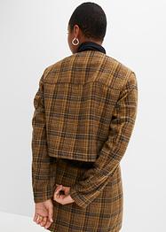 Kurzer Blazer mit Wollanteil, RAINBOW