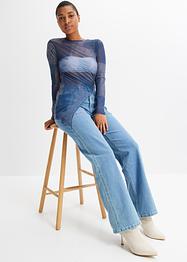 Asymmetrisches Mesh-Shirt, RAINBOW