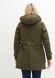 Winterjacke mit Fellimitat-Kapuze, John Baner JEANSWEAR