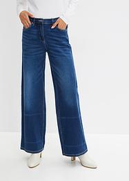Stretch-Jeans mit extra weitem Bein und Bequembund, bpc bonprix collection