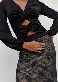 Shirt mit Cut-Out und Twist-Detail, RAINBOW