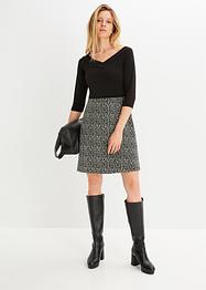 Kleid mit Jacquard-Rock, BODYFLIRT