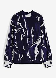 Jacquard-Pullover, Ballon-Ärmel, BODYFLIRT boutique