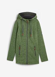 Strick-Fleecejacke mit Kapuze, bpc bonprix collection