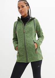 Strick-Fleecejacke mit Kapuze, bpc bonprix collection