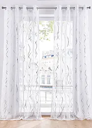 Gardine mit Glanz Druck (1er Pack), bonprix