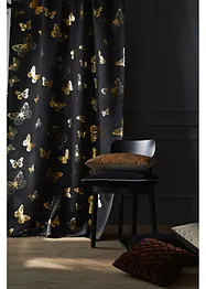 Verdunkelungsvorhang mit Glanz Druck und Schmetterlingen (1er Pack), bonprix