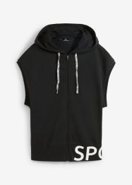 Ärmellose Sport-Shirtjacke mit Kapuze, bpc bonprix collection