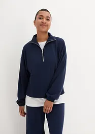 Troyer-Sweatshirt im Boxy-Fit mit Modal, langarm, bonprix