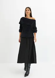 Asymmetrischer Off-Shoulder Pullover, RAINBOW