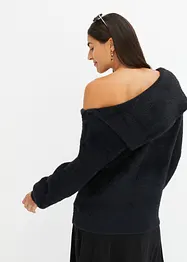 Asymmetrischer Off-Shoulder Pullover, RAINBOW