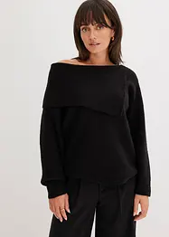 Pullover mit großem Kragen, bonprix