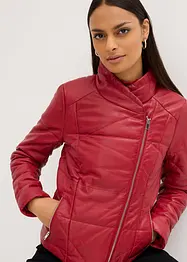 Leder-Steppjacke aus Lammnappa, bonprix