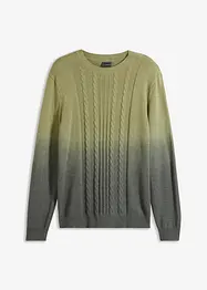 Pullover mit Zopfmuster im Farbverlauf, bonprix