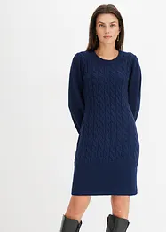 Strickkleid mit Zopfmuster, bonprix