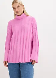 Gerippter Rollkragenpullover, bonprix