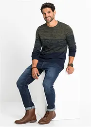 Feinstrickpullover mit Komfortschnitt und Baumwolle, bonprix