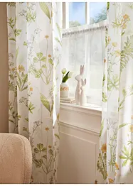 Gardine mit floralem Druck mit recyceltem Polyester (1er Pack), bonprix