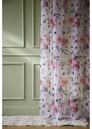 Gardine mit Blumenmuster mit recyceltem Polyester (1er Pack), bonprix