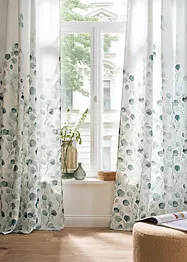 Struktur Vorhang mit floralem Druck (1er Pack, bonprix