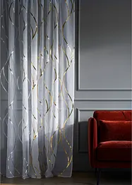 Transparente Gardine mit Glanz Druck (1er Pack), bonprix