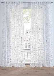 Gardine mit recyceltem Polyester mit Glanzdruck (1er Pack), bonprix