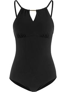 Femininer Shape Badeanzug Mit Mesh Einsatz Schwarz