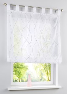 Dekroartiver Sichtschutz in zeitlosem Klettschiene weiß, - Design