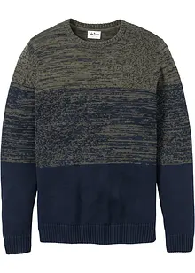 Feinstrickpullover mit Komfortschnitt und Baumwolle, bonprix