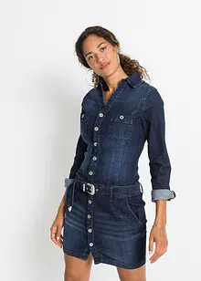 Jeans Kleid mit Gürtel, bonprix