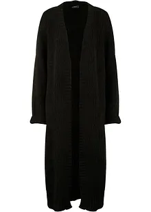 Gemütliche Strickjacke aus Flausch-Garn mit aufgesetzten Taschen